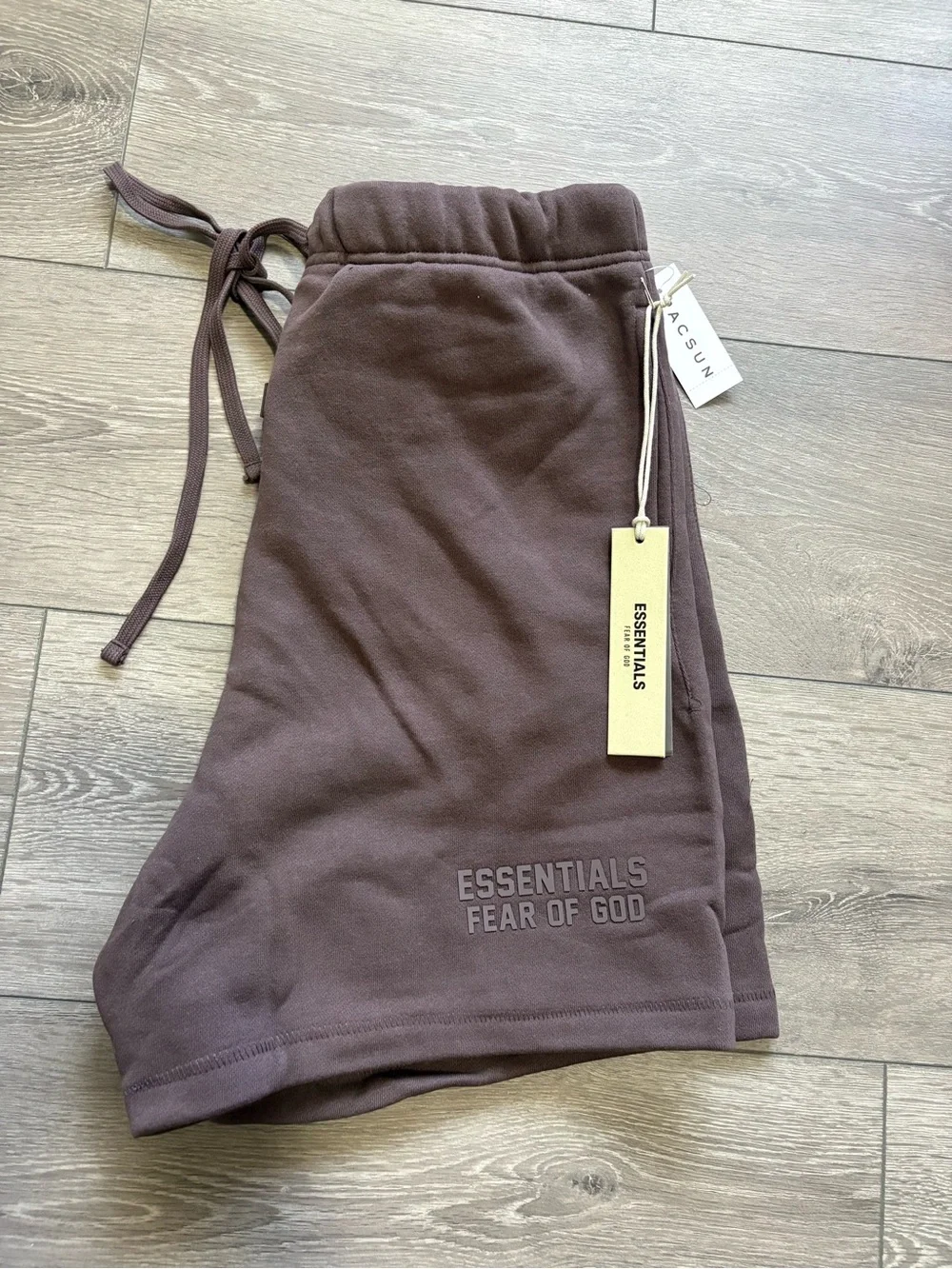 Fear of God Essentials Sweatshort 'Plum'  Size Small